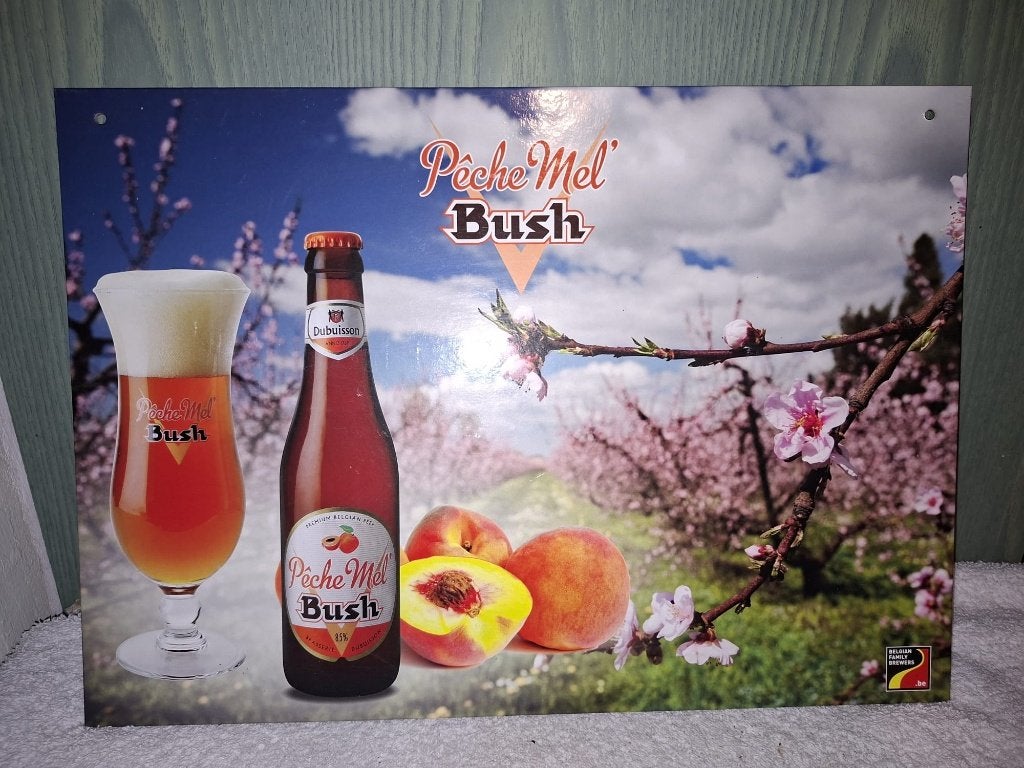 reclame plaat BUSH, begin 2000, Verzamelen, Ophalen of Verzenden, Nieuw, Reclamebord