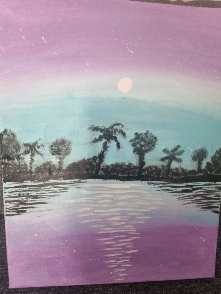 Schilderij, Antiquités & Art, Art | Peinture | Moderne, Textile, Enlèvement ou Envoi, Peinture acrylique, Paysage