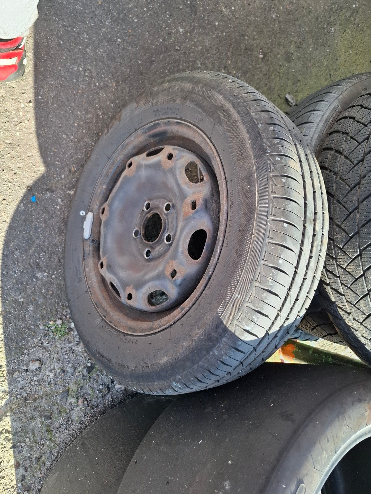 Stalen velg 5x100, 14 inch, Ophalen