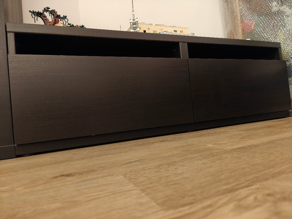 BESTA tv-meubel, Huis en Inrichting, Ophalen, 100 tot 150 cm, Zo goed als nieuw, Minder dan 100 cm