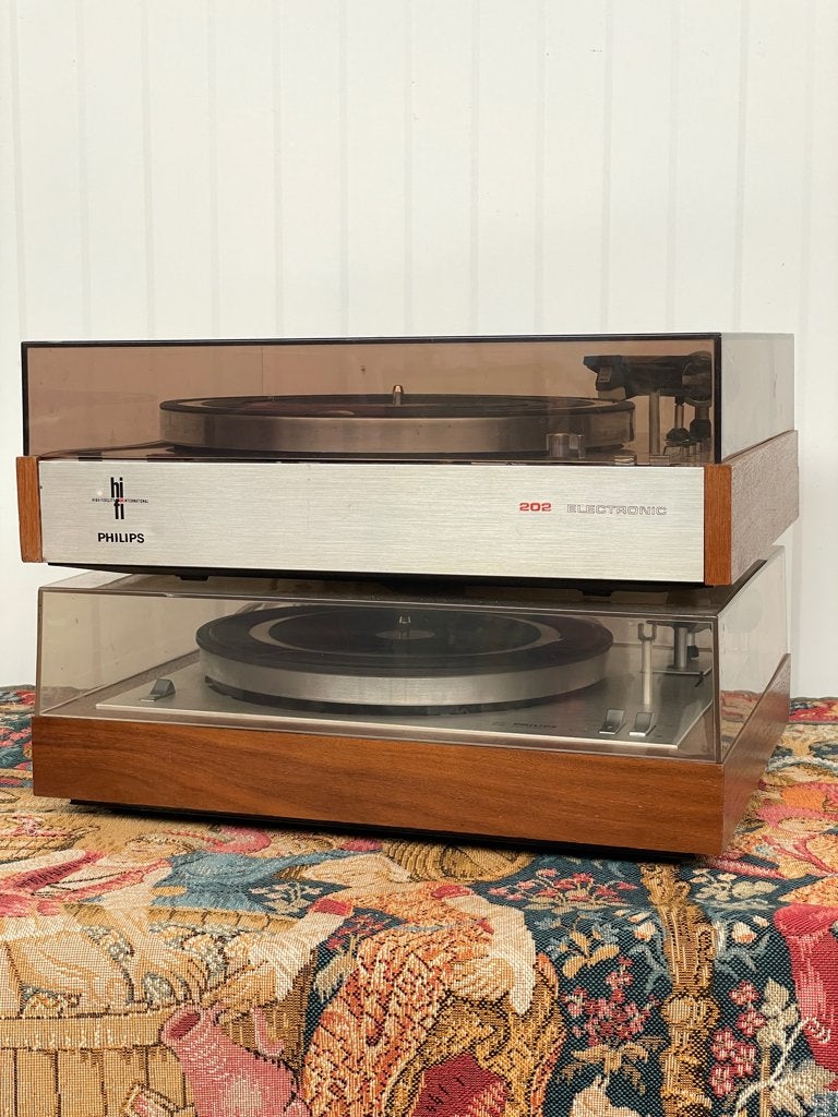 2 Vintage Philips 202 & 408 platenspelers voor opmaak, Enlèvement, Utilisé, Tourne-disque, Philips