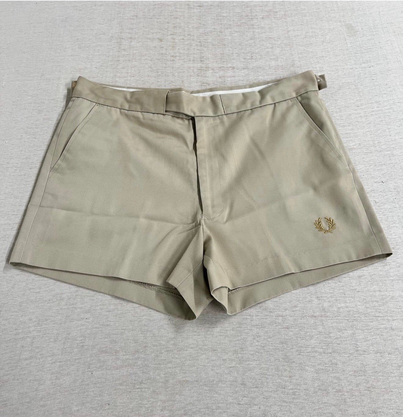 Pantalon chaud de tennis beige Vintage Fred Perry Shorts W34, Enlèvement ou Envoi, Comme neuf, Vêtements