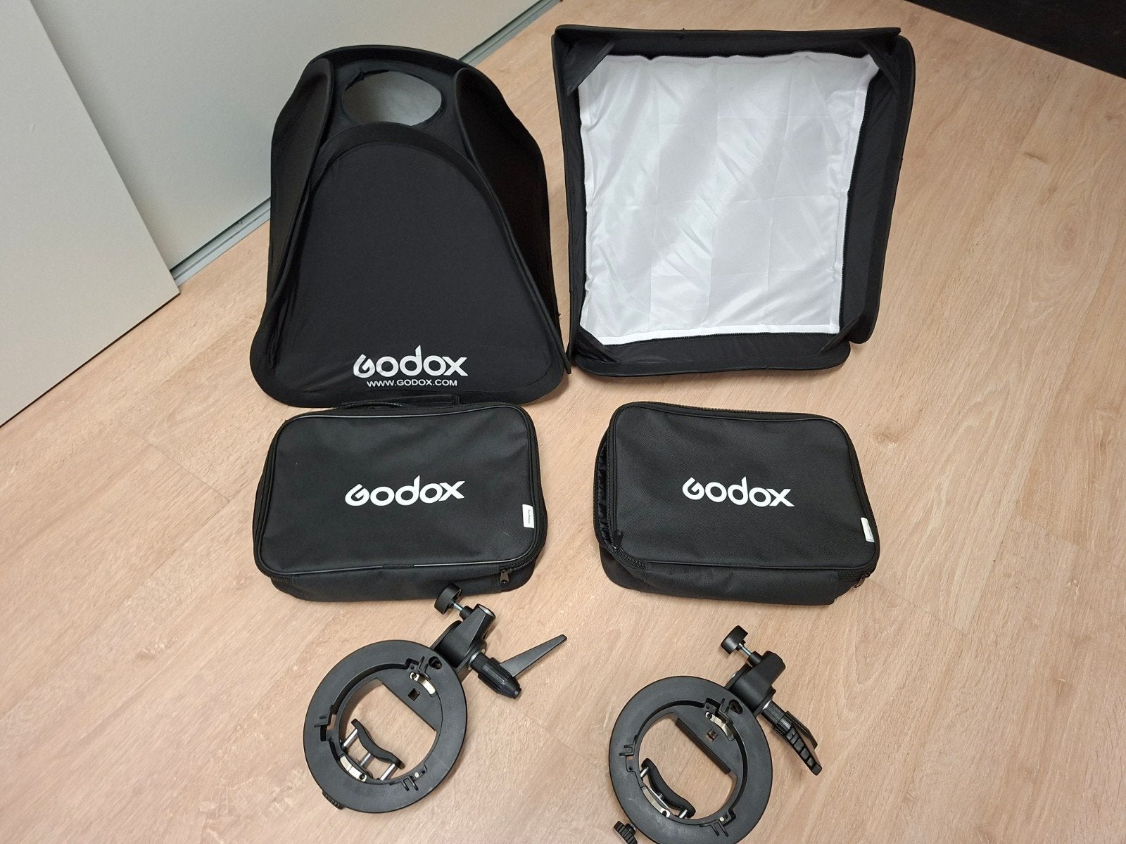 2x Godox opvouwbare softbox met flitserbevestiging, Comme neuf, Enlèvement, Autres types, Godox