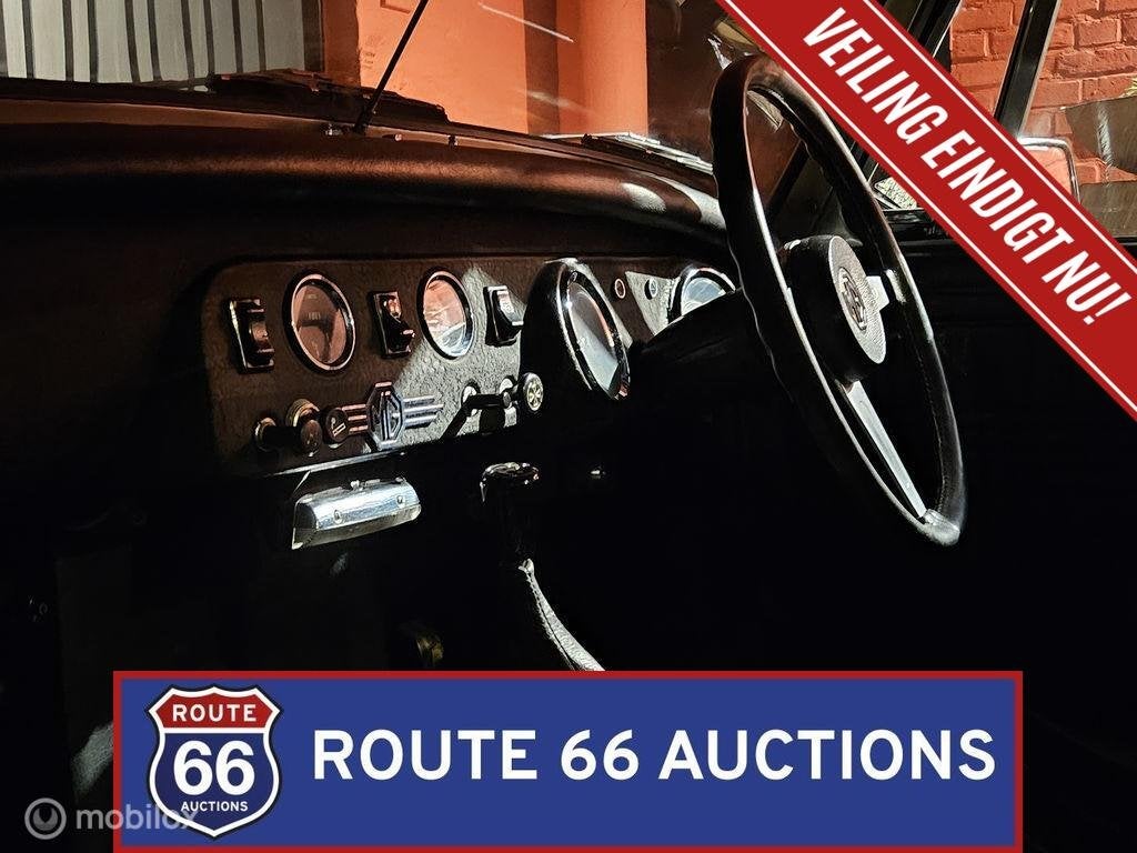 MG Midget 1500 | 1976 | Route 66 Auctions, Zwart, Bedrijf, Handgeschakeld, Overige carrosserie