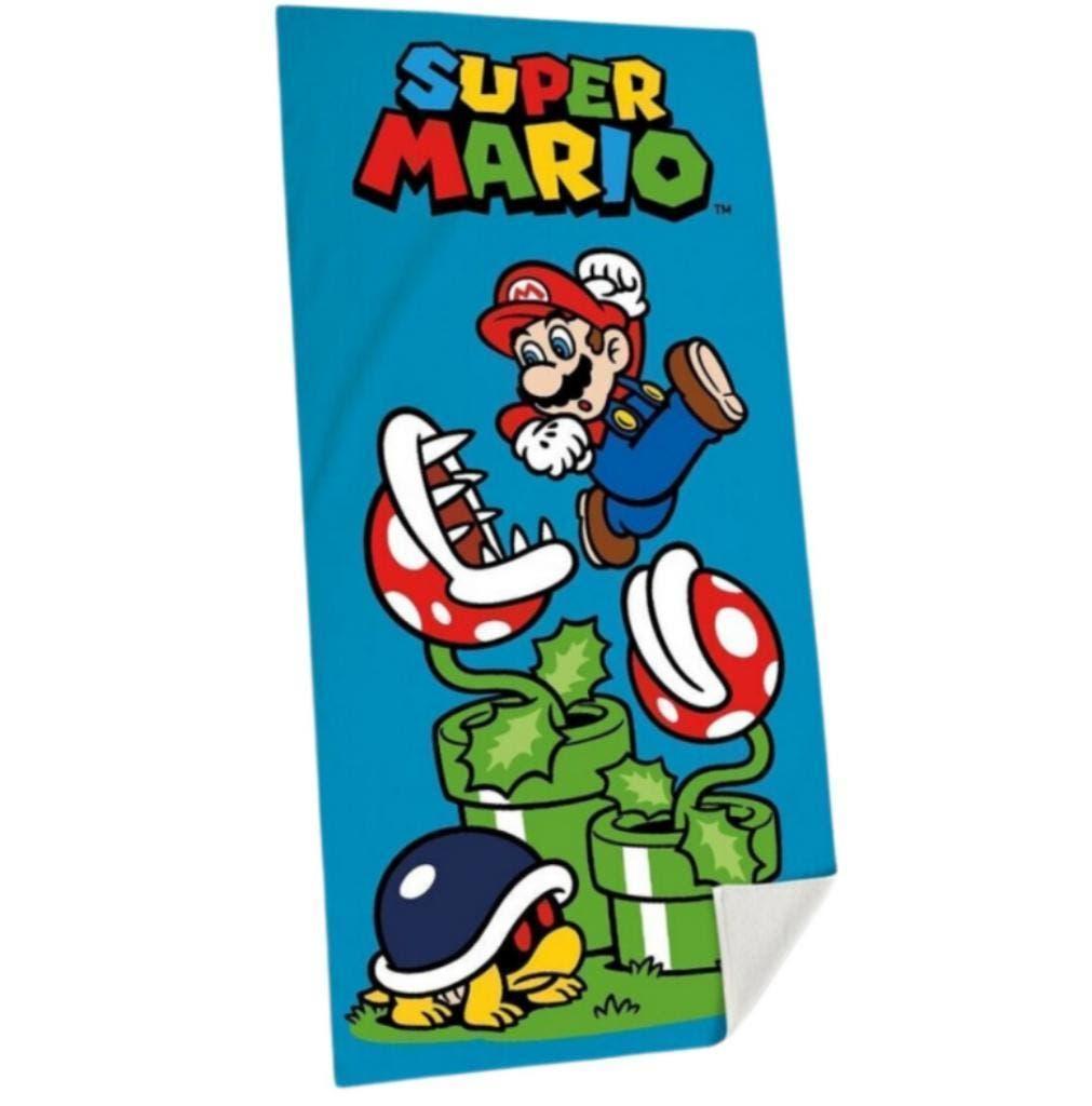 Super Mario Badlaken / Strandlaken - Katoen, Kinderen en Baby's, Kinderkleding | Kinder-zwemkleding, One size, Nieuw, Zwem-accessoire