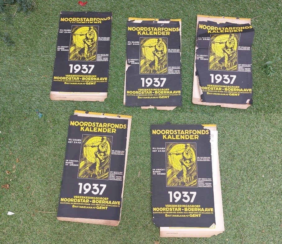 Noordstarfonds Kalender 1937 – Vlaamse Beweging grouping, Verzamelen, Ophalen of Verzenden