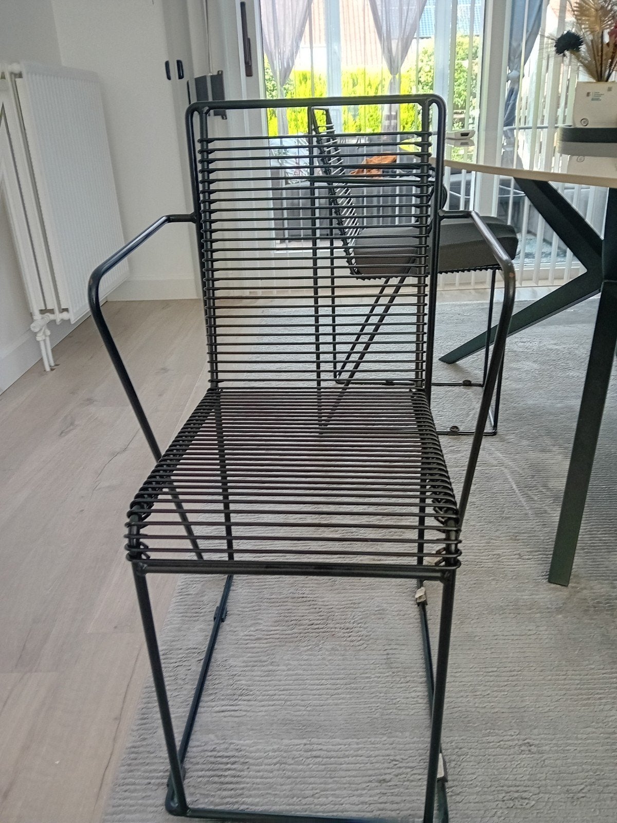 ijzeren stoelen, Ophalen, Zo goed als nieuw, Zwart, Vier
