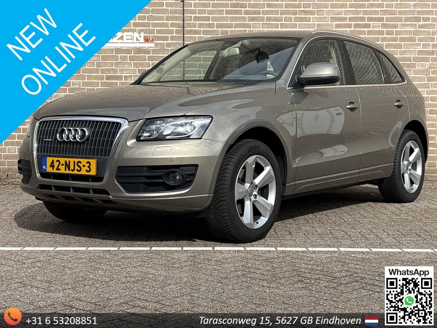 Audi Q5 2.0 TFSI quattro Pro Line | Leder | Climate | Cruise, Auto's, Automaat, 199 g/km, Beige, Q5