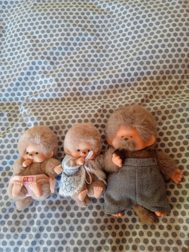 Zeldzame Originele Vintage Monchhichi 1974 Sekiguchi, Enlèvement, Comme neuf, Poupée
