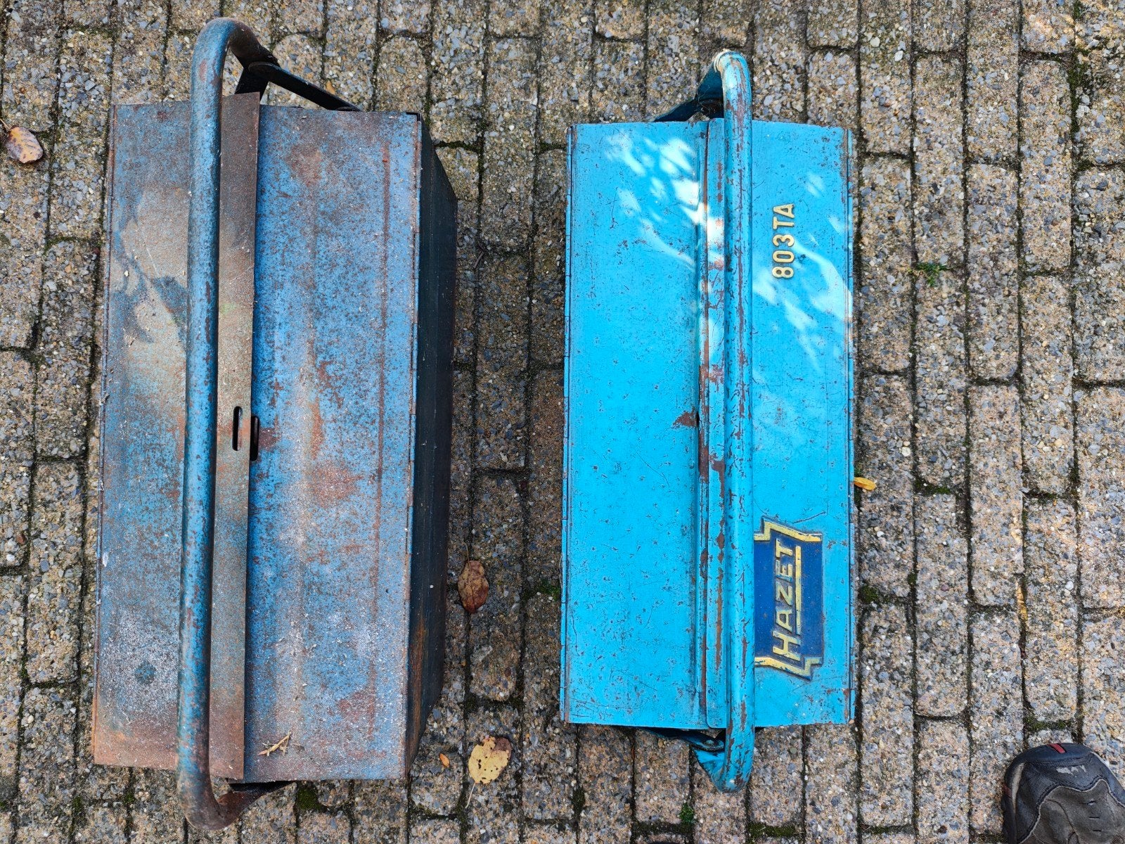 2 oude gereedschapskoffers, Hazet 803, Bricolage & Construction, Enlèvement, Utilisé
