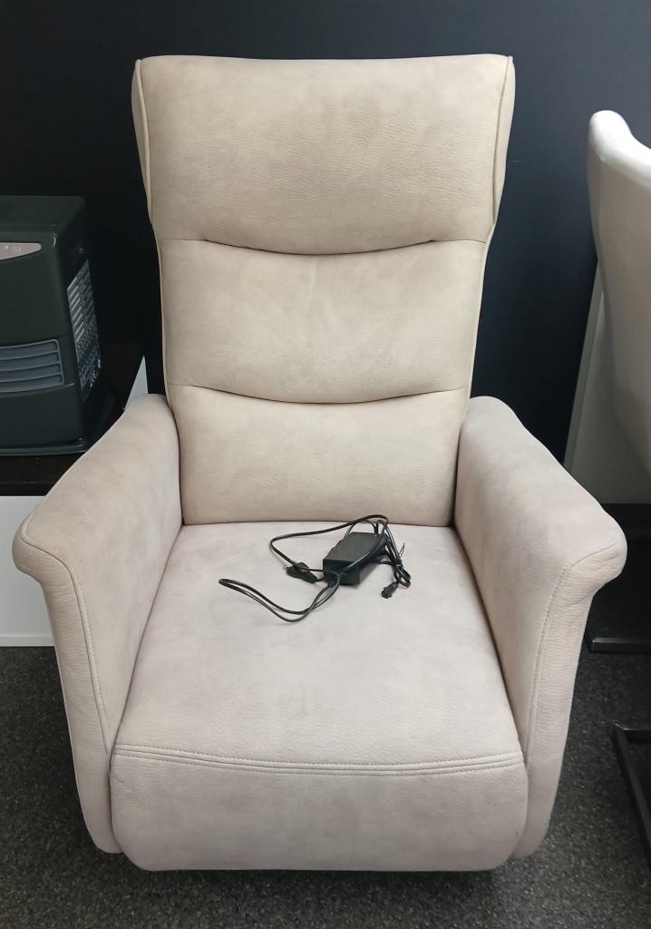 Relaxzetel Modern - elektrisch - 2 motoren - microvezel, Huis en Inrichting, Fauteuils, Zo goed als nieuw, Overige materialen