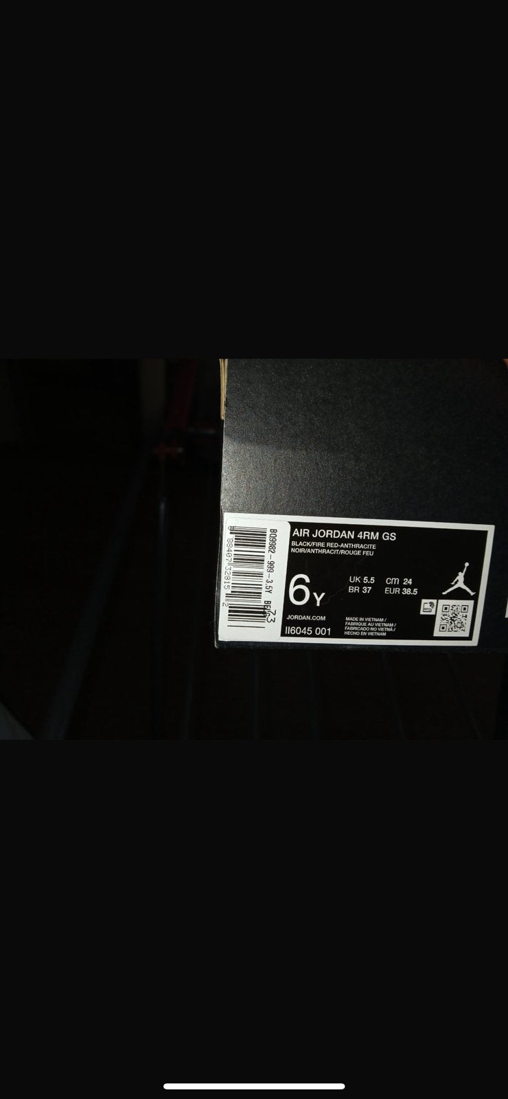 Air Jordan 4RM Gs, Ophalen, Nieuw, Zwart