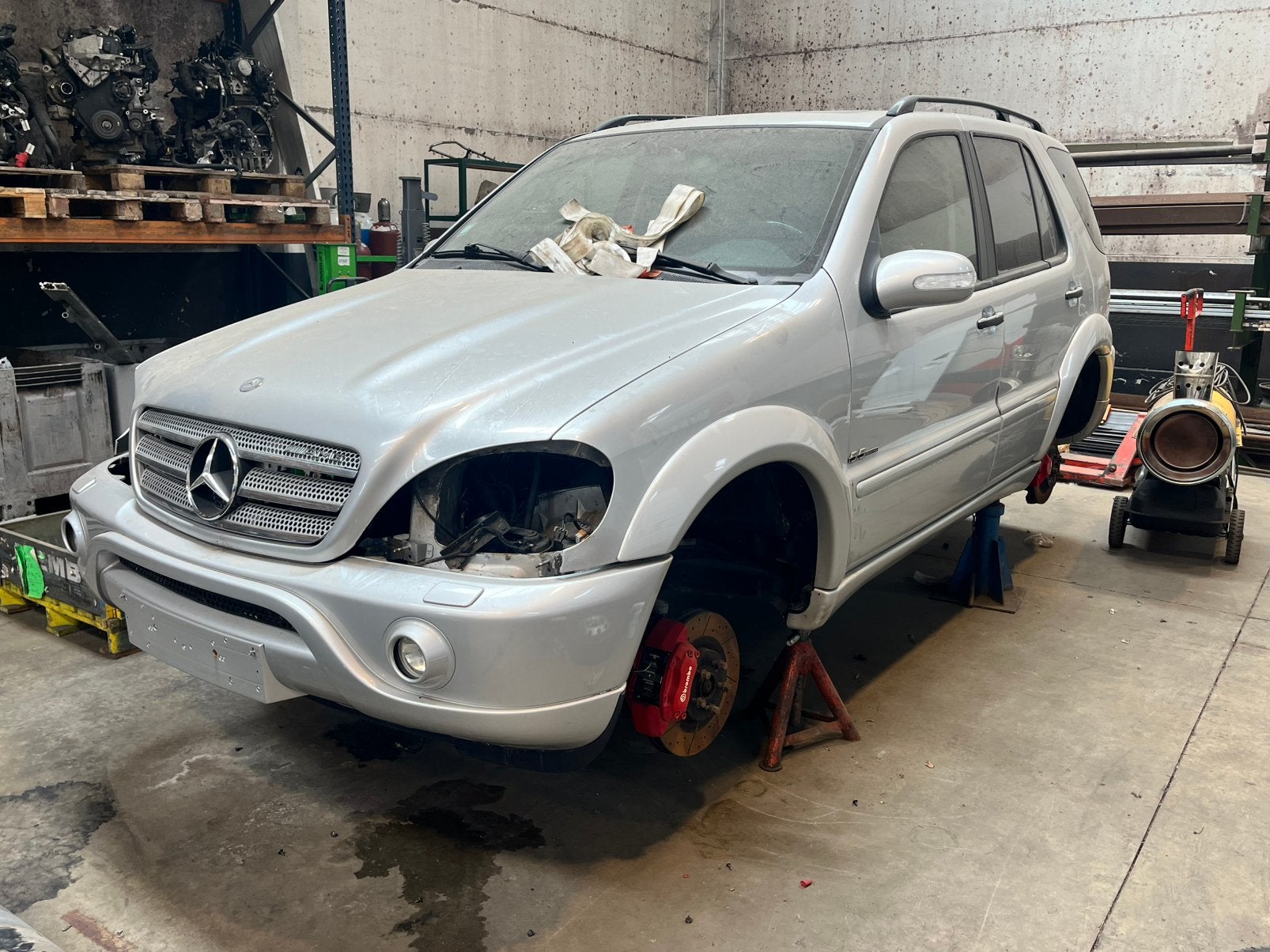 Mercedes ML55 AMG lichte vracht, Autos, Cuir, Achat, Noir, 5 portes