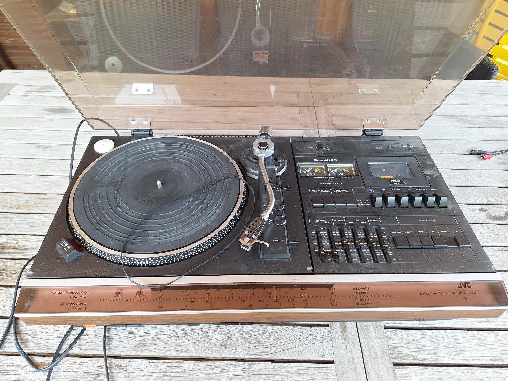 JVC MF-55LS Hi-Fi 3 IN 1 Music System, Ophalen, Gebruikt, Platenspeler, Overige merken