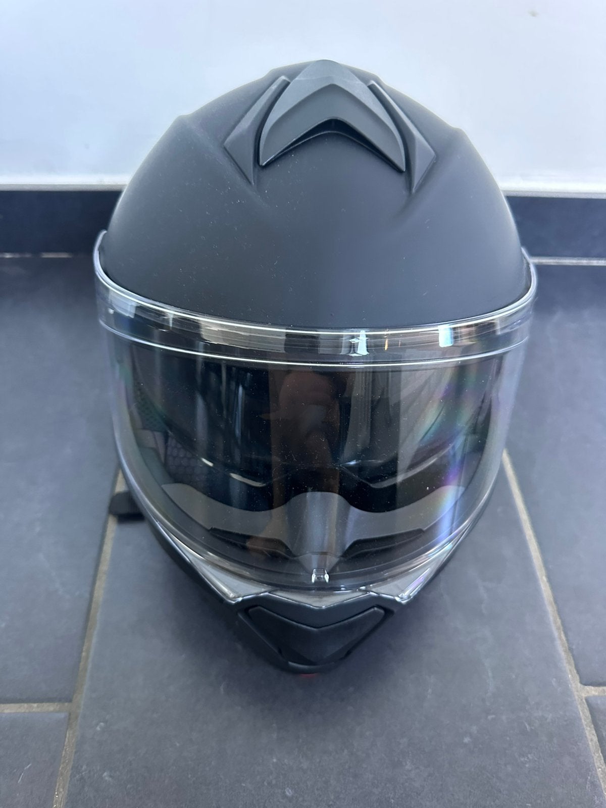 Motorhelm maat M, Vélos & Vélomoteurs, Casques de cyclomoteur, Enlèvement, Comme neuf, Medium