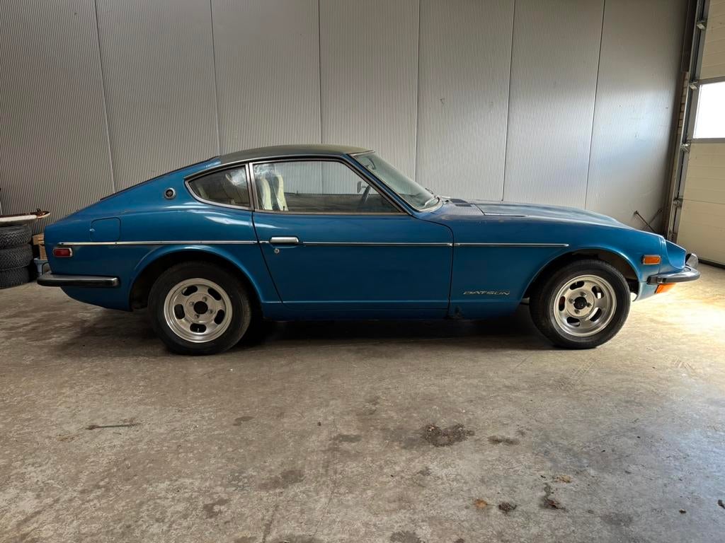 Datsun 240Z Coupe 1973 Blauw project, Auto's, Oldtimers, Particulier, Overige merken, Benzine, Coupé, 2 deurs, Handgeschakeld