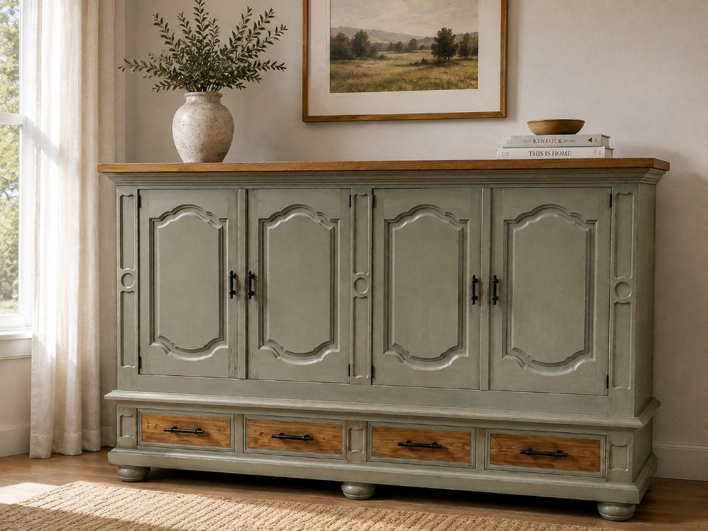 Commode, 200 cm ou plus, Enlèvement ou Envoi, Comme neuf, Landelijk