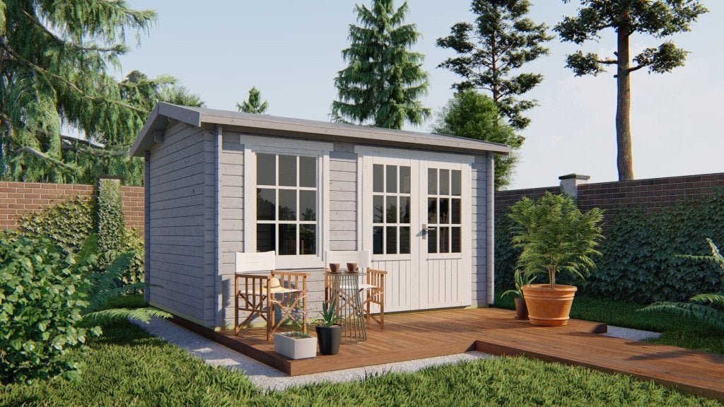 Cabane en rondins - Chloe Garden House | 40 mm | épicéa non, Envoi, Neuf