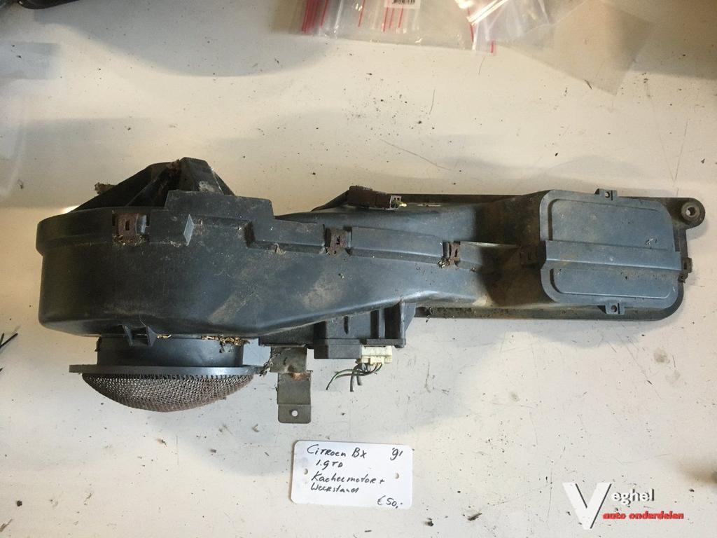 Citroen BX 1991/1993 1.9 td  Kachelmotor met kachelweerstand, Auto-onderdelen, Airco en Verwarming, Gebruikt, -, -, Ophalen of Verzenden