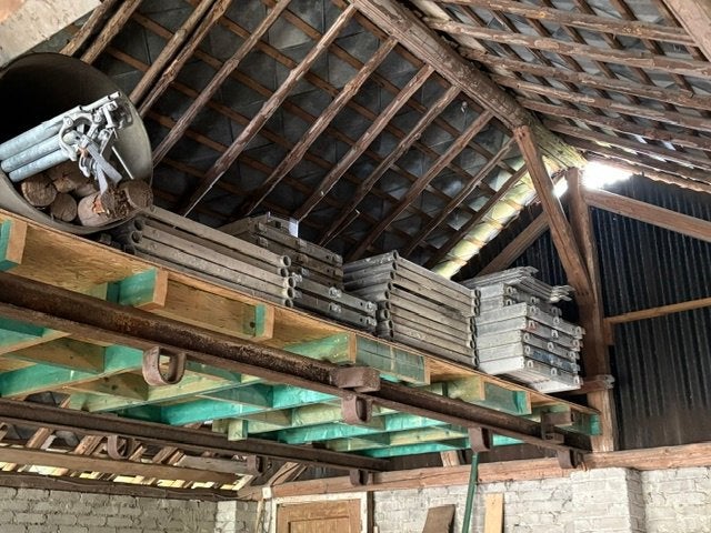 Echafaudage Layher Blitz en aluminium, Enlèvement, Comme neuf, Échafaudage de façade, 5 mètres de hauteur ou plus