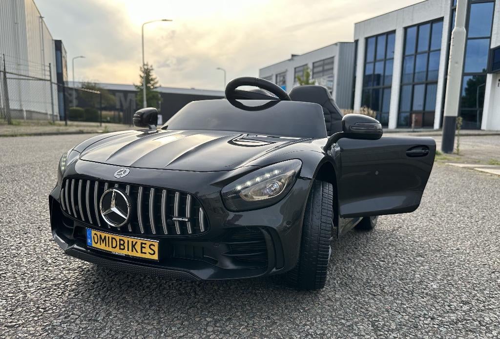 Mercedes GT-R AMG zwart 12V Afstandsbediening, MP3, AUX NIEU, Ophalen of Verzenden, Nieuw
