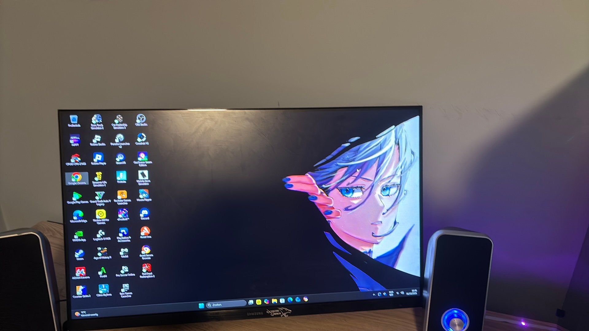 Samsung 75hz gaming monitor 2k, Computers en Software, Ophalen, Zo goed als nieuw, Gaming