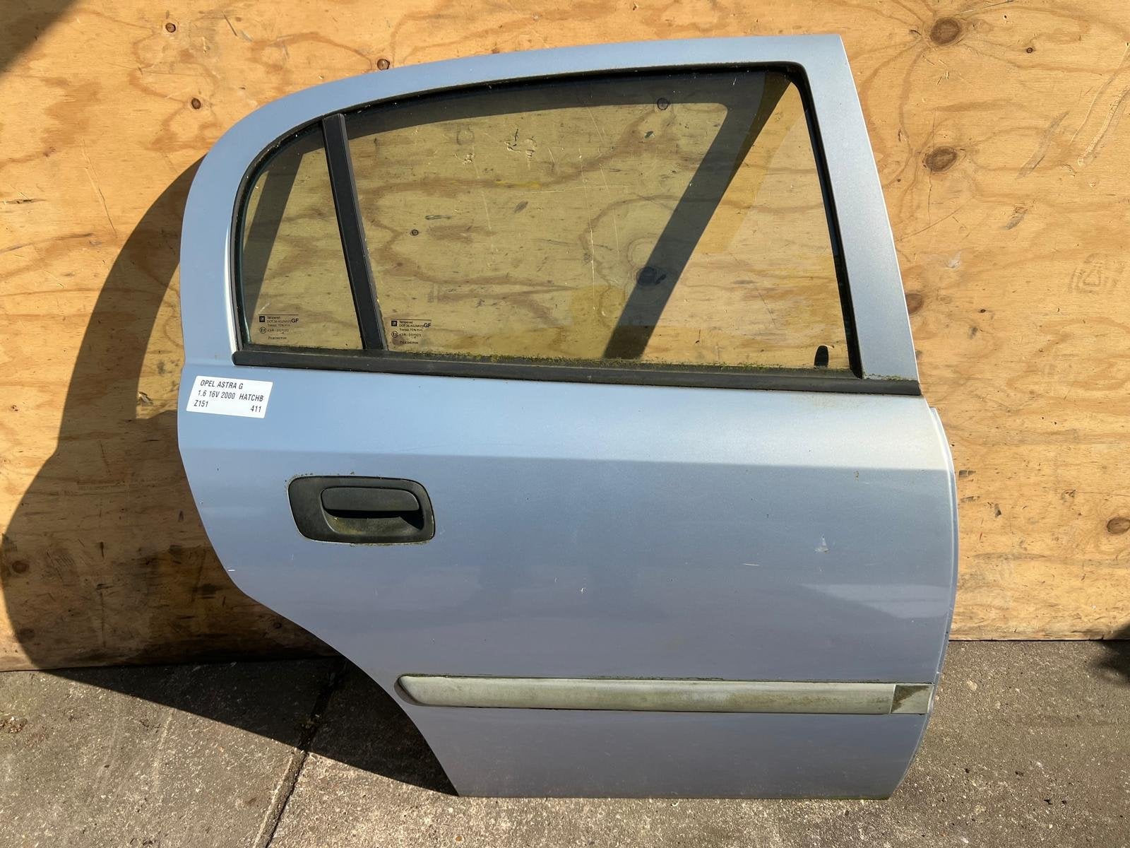 Opel Astra G Z151 Blauw Deur Rechts-Achter 1998-2004, Gebruikt, Deur, Opel Automobile GmbH, Kontakt@opel-infoservice.de
