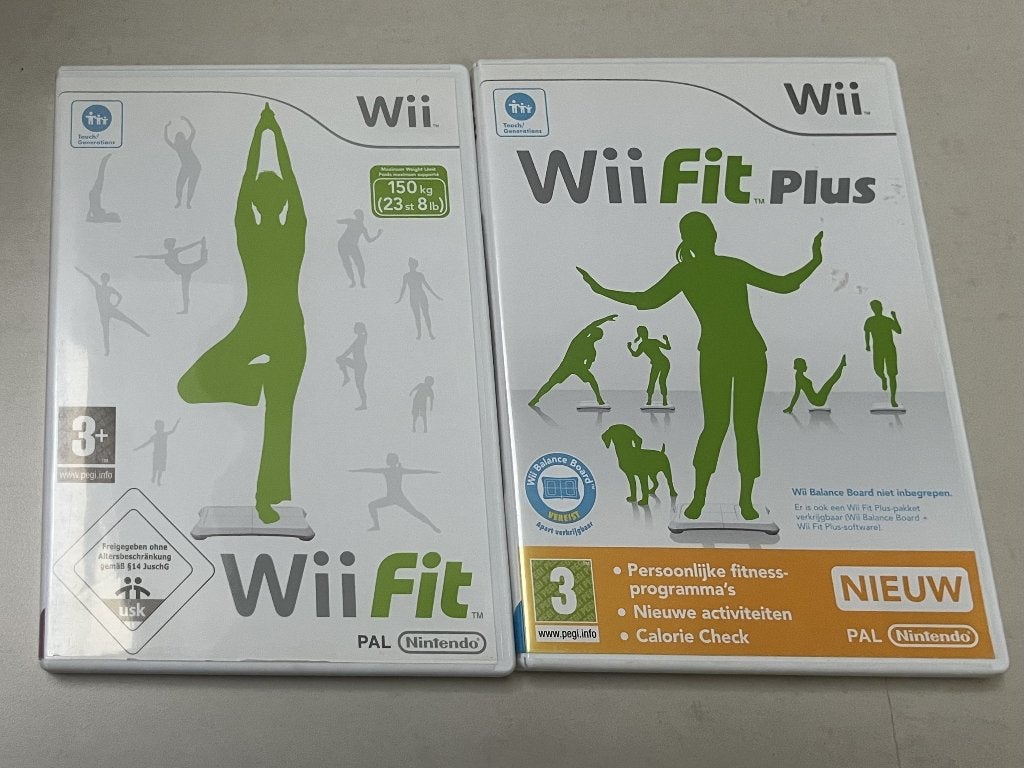 Jeux Wii « Wii Fit » et « Wii Fit Plus », Consoles de jeu & Jeux vidéo, Enlèvement ou Envoi, 1 joueur, Comme neuf, À partir de 3 ans