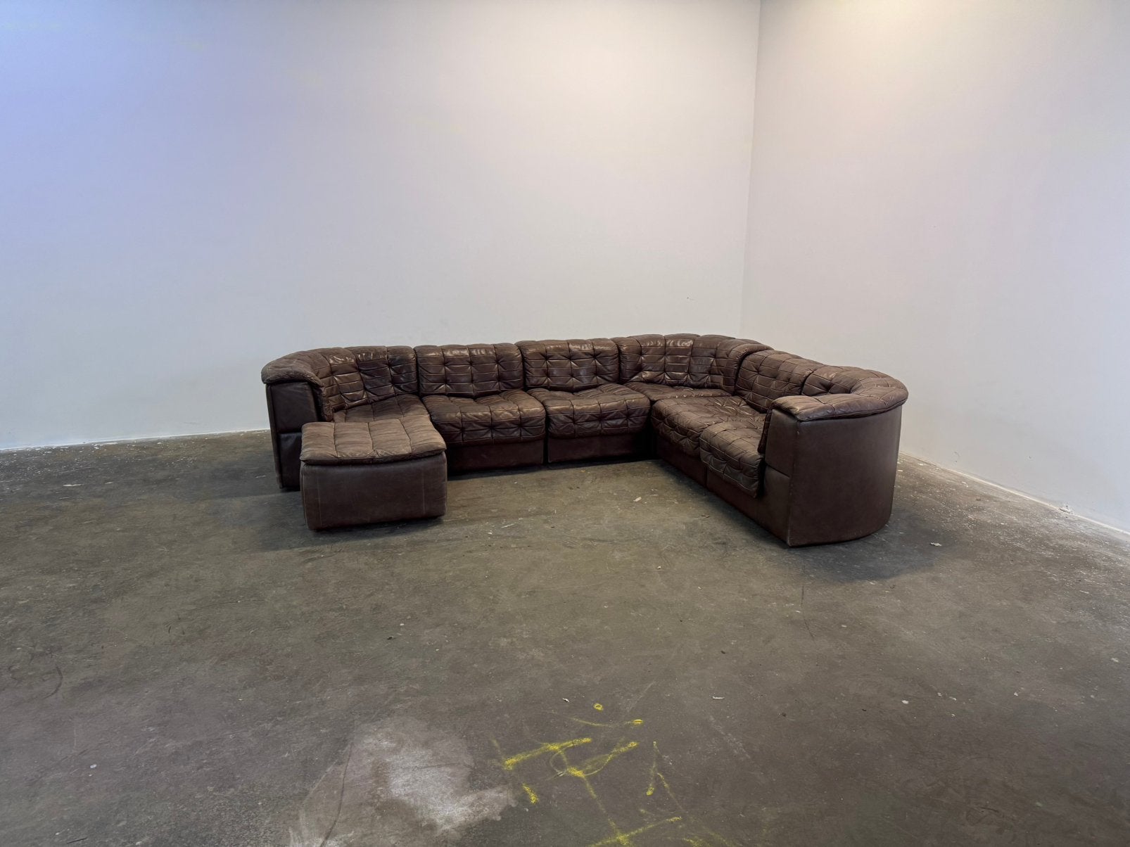 De Sede DS11 patchwork sofa 7 elementen + 1 hocker, Maison & Meubles, Canapés | Coins salons complets, Comme neuf, Enlèvement