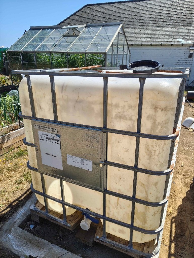 Ibc containers 1000 liter gespoeld, Tuin en Terras, Regentonnen, 150 liter of meer, Ophalen, Gebruikt, Overige materialen