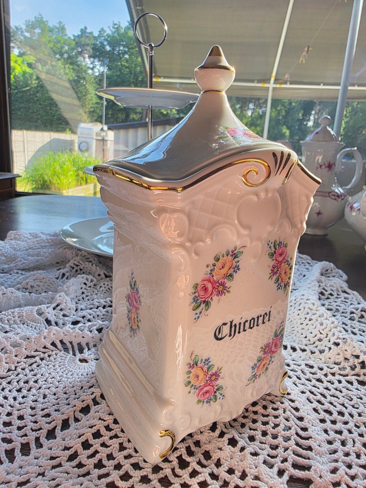 Vintage Gerold Porzellan Voorraadpot  Bavaria, Ophalen of Verzenden