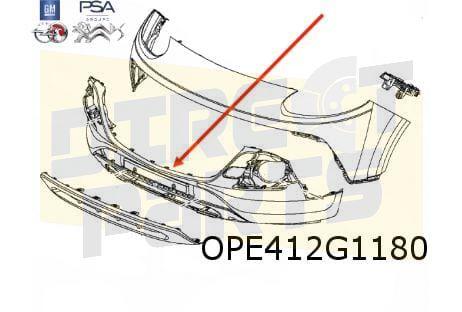 Opel Adam (1/13-9/19) Rocks voorbumper onder (te spuiten) Or, -, -, Opel, Nieuw