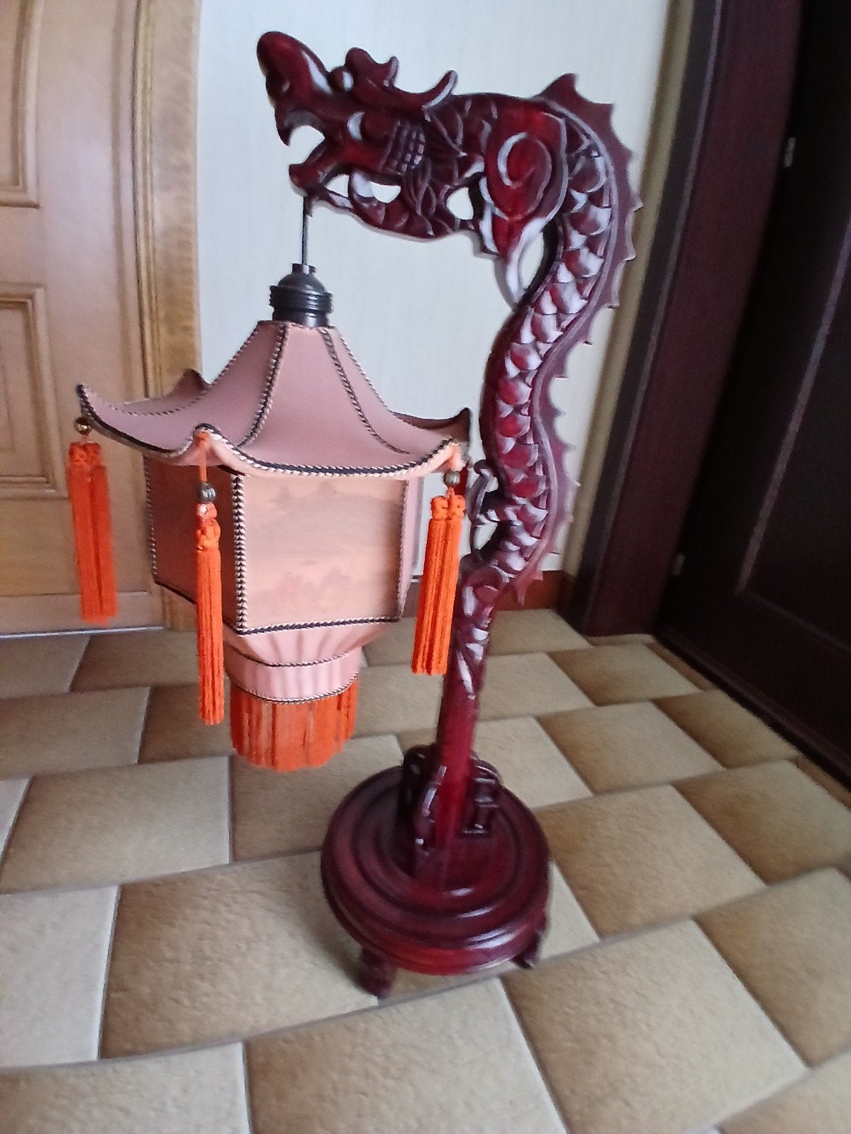 chinese lamp, Ophalen