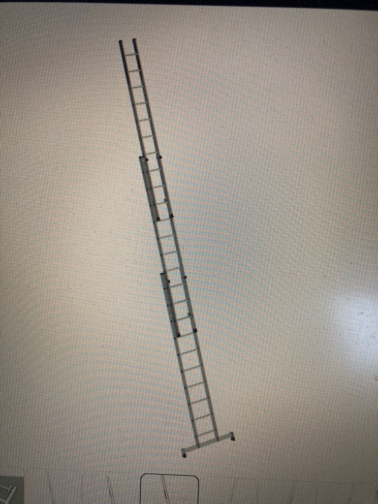 Schuifladder 3x13 treden, aluminium, Doe-het-zelf en Bouw, Ophalen, Zo goed als nieuw