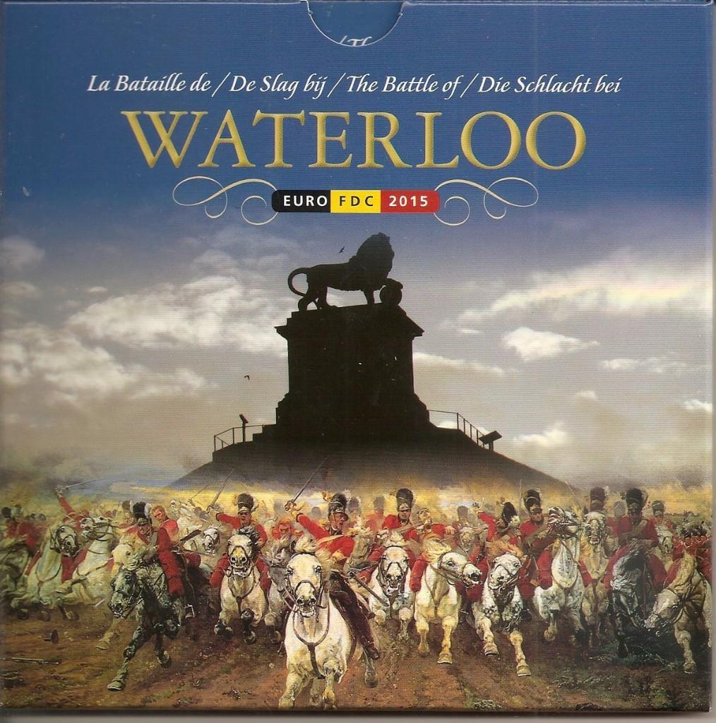 Belgique : Coffret euro 2015 - Waterloo (8 pièces), Timbres & Monnaies, Monnaies | Belgique, Envoi, Série