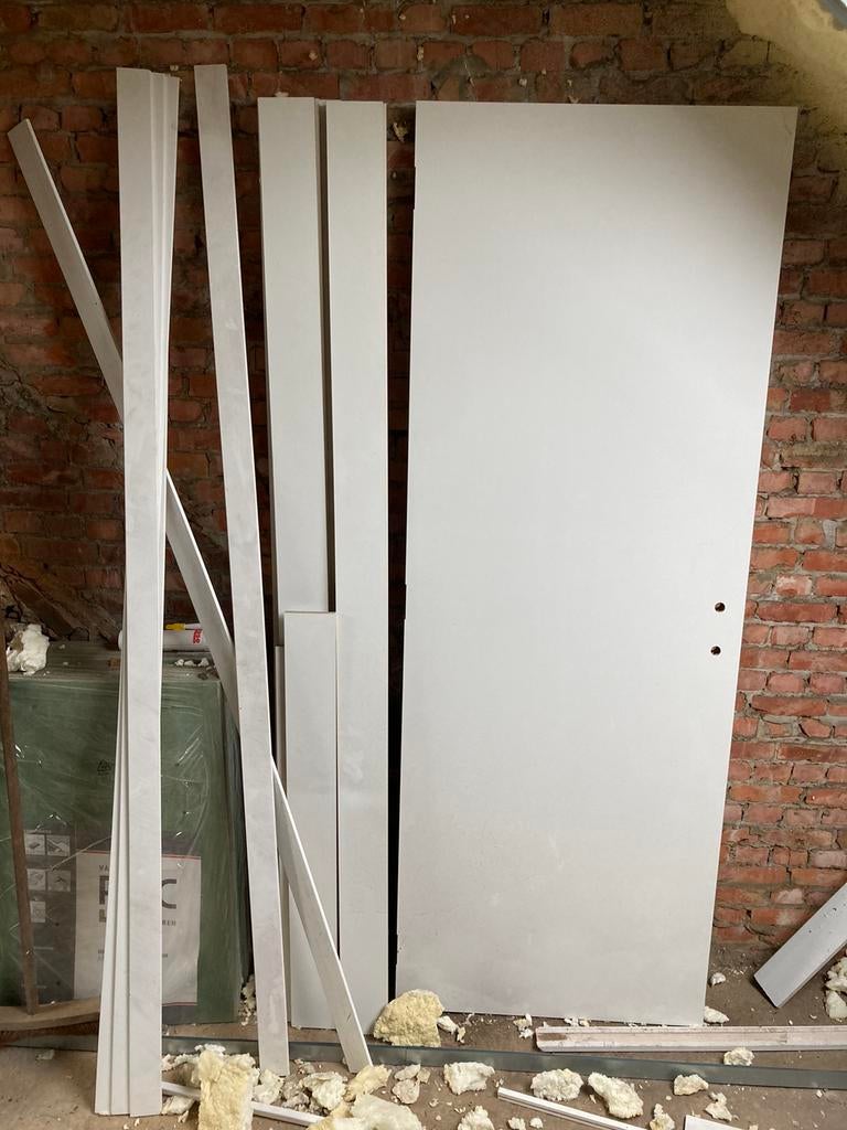 Nieuwe Binnendeur 73cm x 201.5cm met chambrangs, Ophalen, Minder dan 80 cm, Binnendeur, Nieuw
