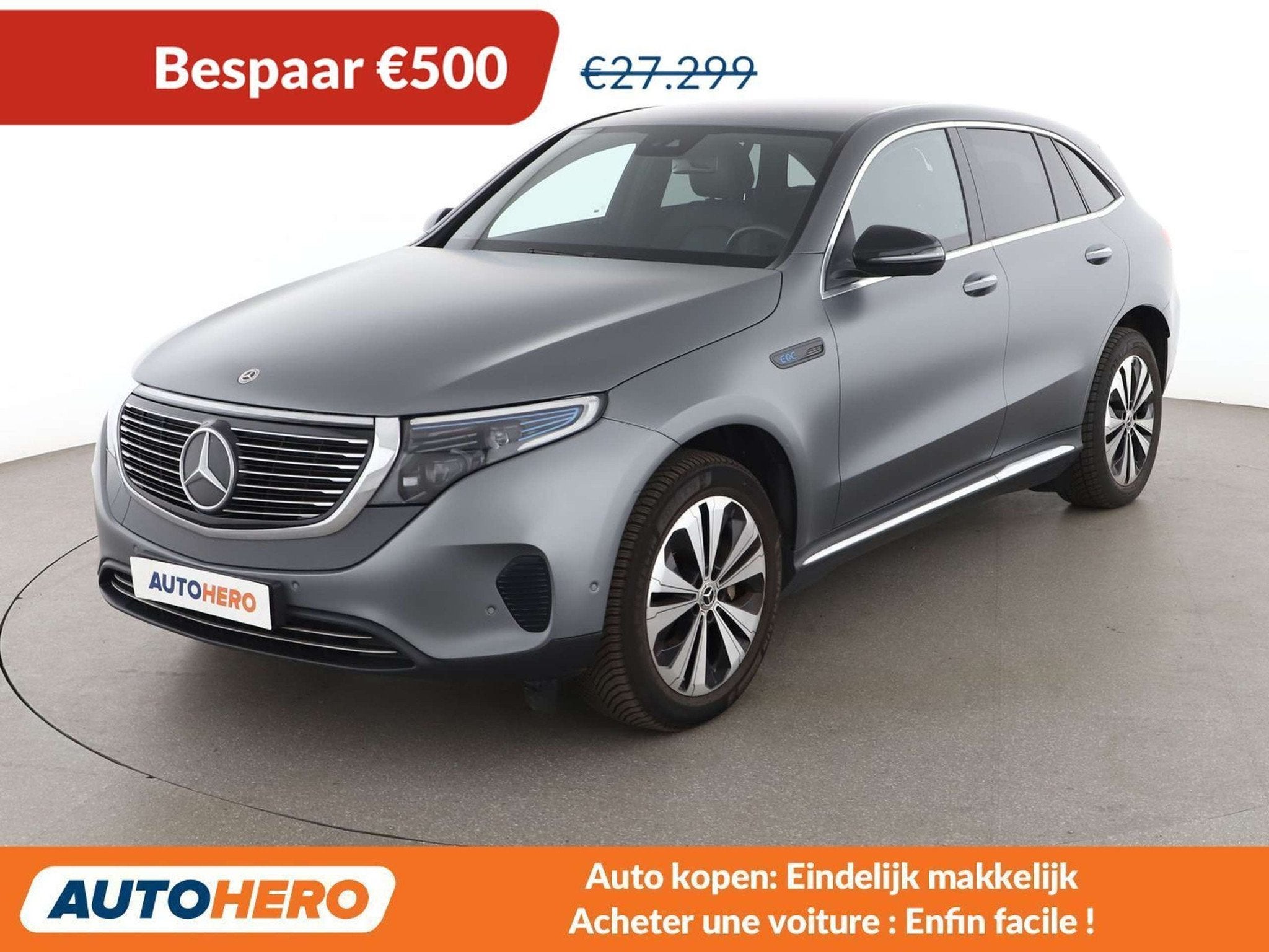 Mercedes-Benz EQC 400 electric drive 300 kW 4Matic, Auto's, Mercedes-Benz, Automaat, Gebruikt, Zwart, 408 pk
