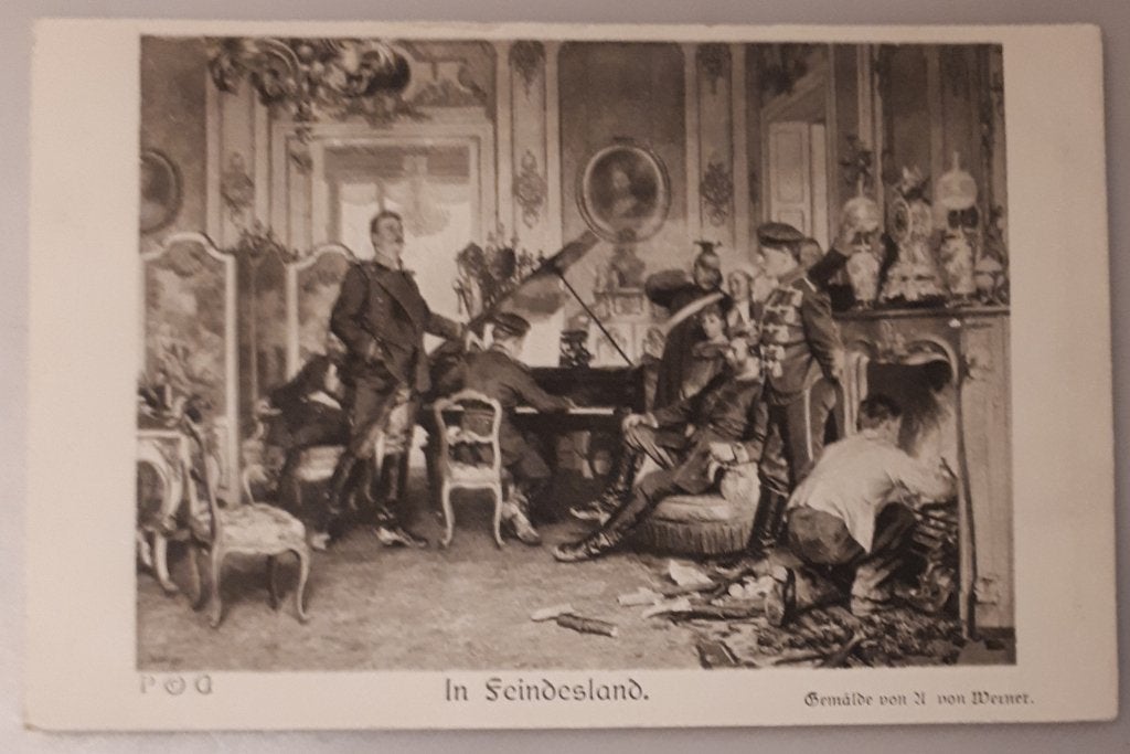 CP ANCIENNE : IN FEINDESLAND U c. WERNER Berlin- Ref.E 231, Collections, Cartes postales | Étranger, Non affranchie, Allemagne