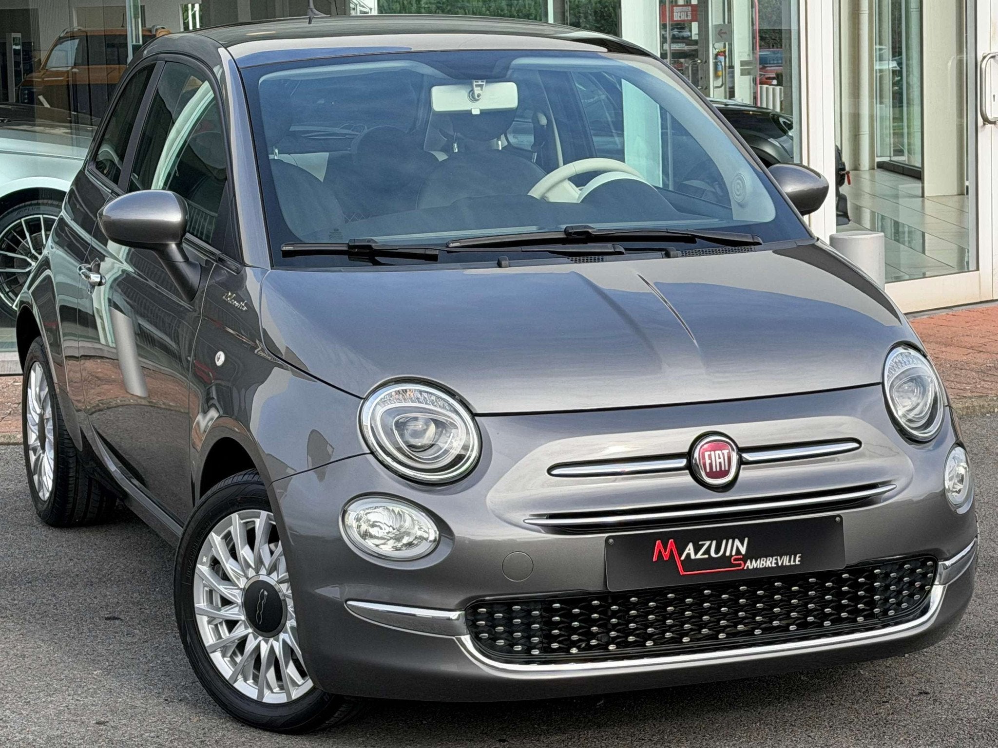 Fiat 500 1.0i MHEV Dolcevita * CarPlay * Toit Pano * Cuir *, Autos, Argent ou Gris, Achat, Euro 6, Entreprise