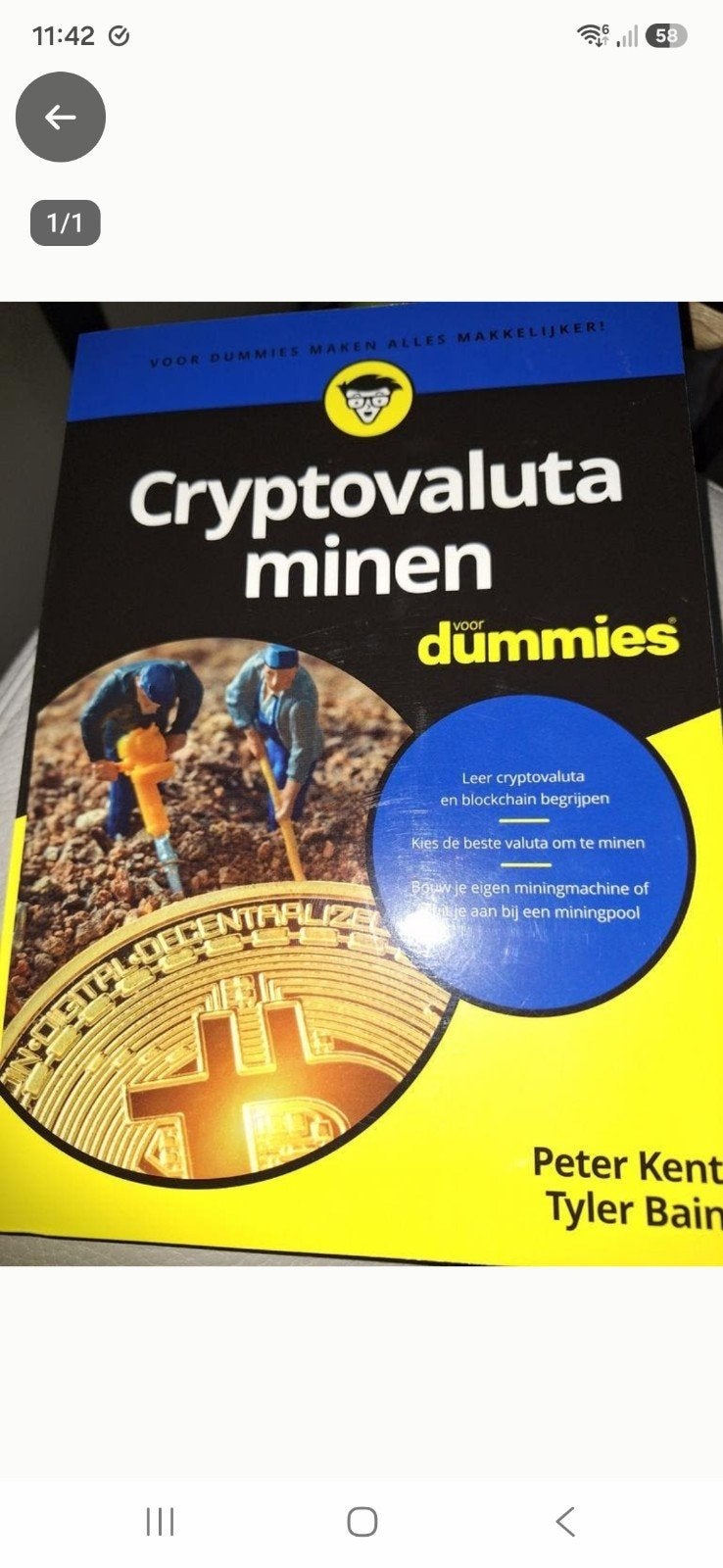 Peter Kent - Cryptovaluta minen voor Dummies, Ophalen of Verzenden