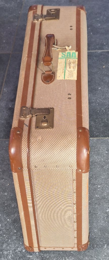 Jolie grande ancienne valise vintage bon état, Enlèvement