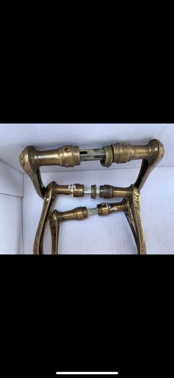 Antiek  deurbeslag en klinken koper en bronz, Ophalen