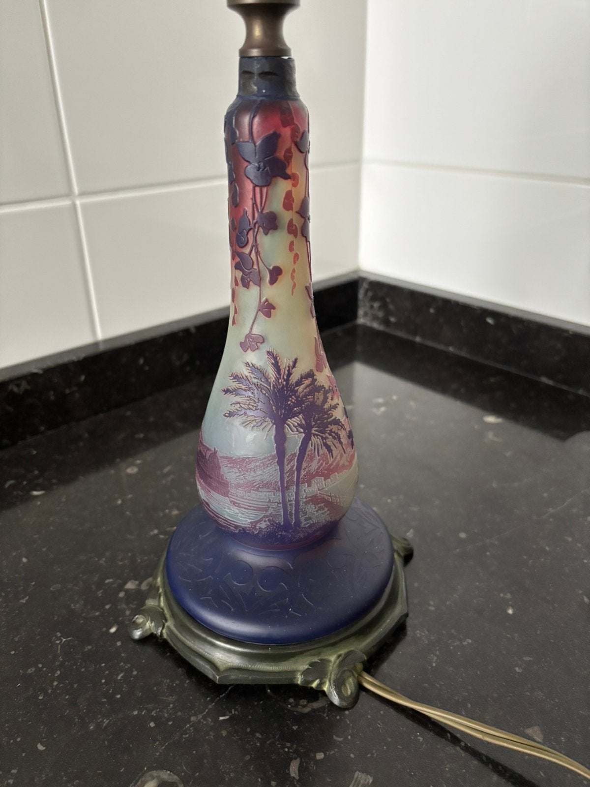 Glaspasta lamp De Vez, Ophalen