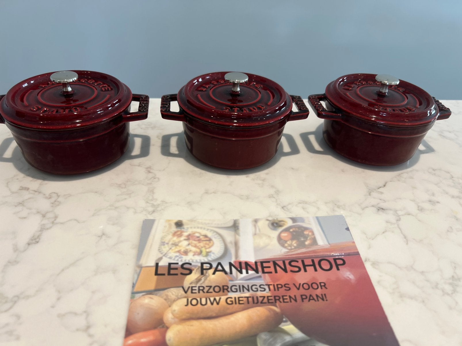 Mini-cocotte 3 étoiles 10 cm Grenadine, Neuf, Enlèvement ou Envoi, Poêle à frire ou Sauteuse, Plaque céramique