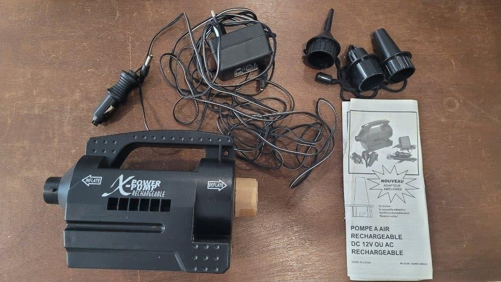 Pompe à air rechargeable DC12V ou AC, Caravanes & Camping, Enlèvement ou Envoi, Utilisé, Électrique