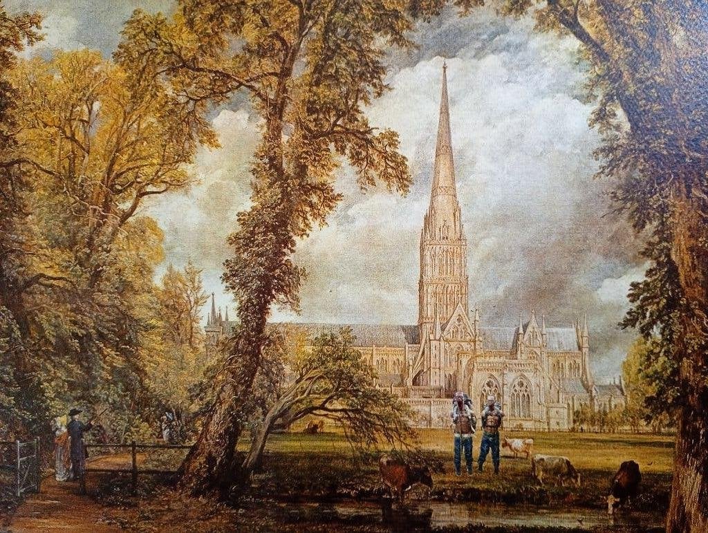 Salsibury Cathedral - Pop-ARt, Gelimiteerde oplage, Ophalen of Verzenden, Zeefdruk