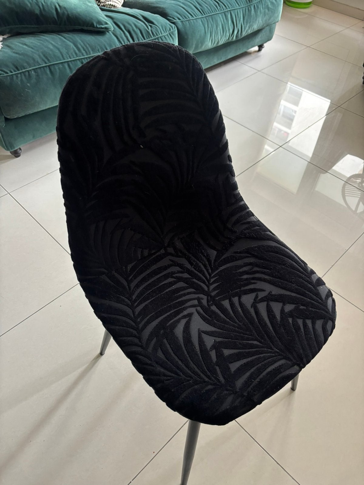 Lot de 4 chaises, Enlèvement, Comme neuf, Noir