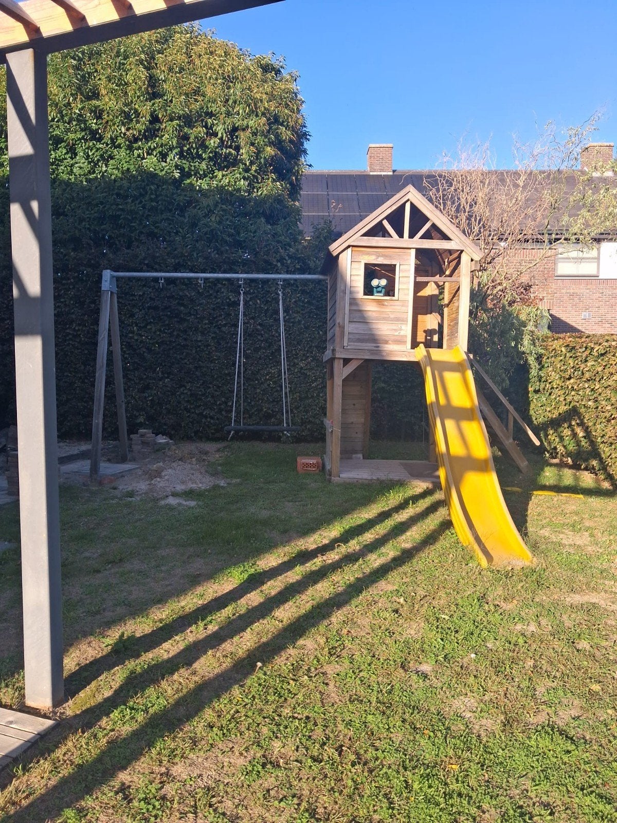 speelhuis met schommel. luxeloft, Kinderen en Baby's, Ophalen, Gebruikt, Glijbaan