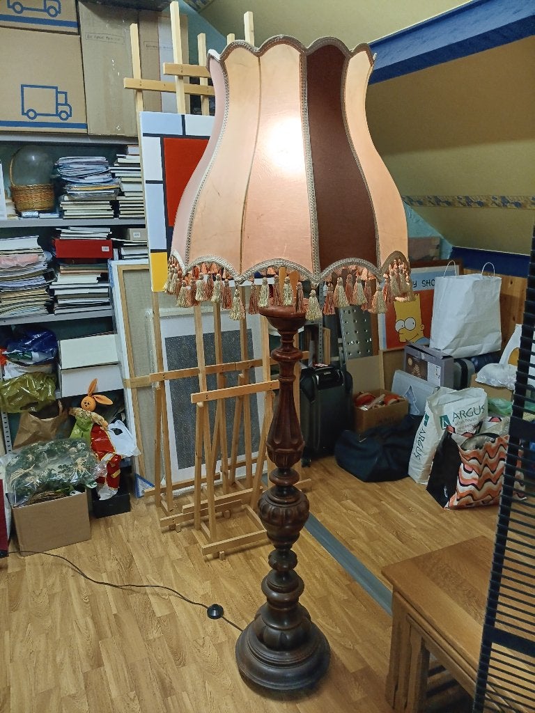 Vintage lampenkap, Ophalen, Gebruikt, Meerkleurig, Rond
