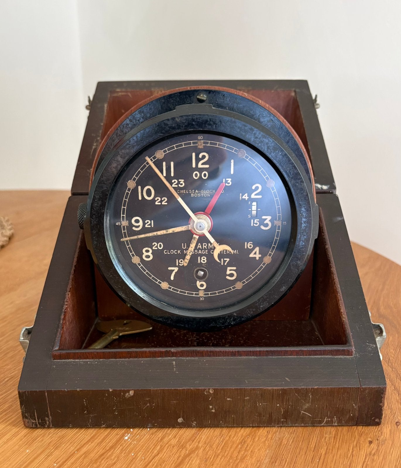 WW2 US Army horloge Chelsea Message Center, Enlèvement ou Envoi